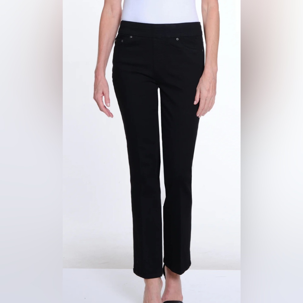Slimsation black suede stretch pull on pants
Petite size 6
